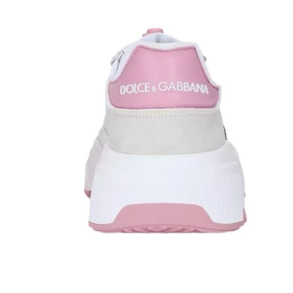 SOLD‼️Dolce & Gabanna Pink and White Low-Top Sneakers      Size 36.5 ( 6 1/2) - Picture 5 of 14